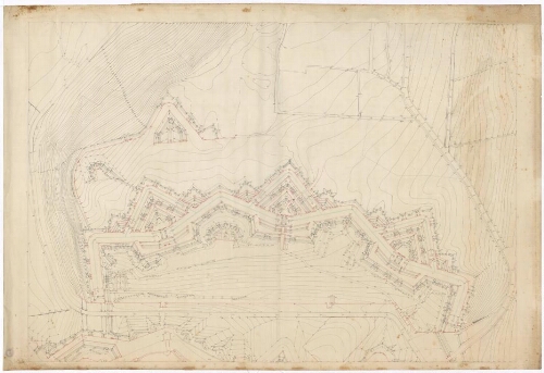 Metz. Plan du fort de Bellecroix 2, recto.