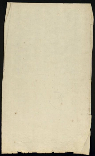 Metz. Cahier M : ville. Folio 7 bis, verso.
Feuillet vierge.