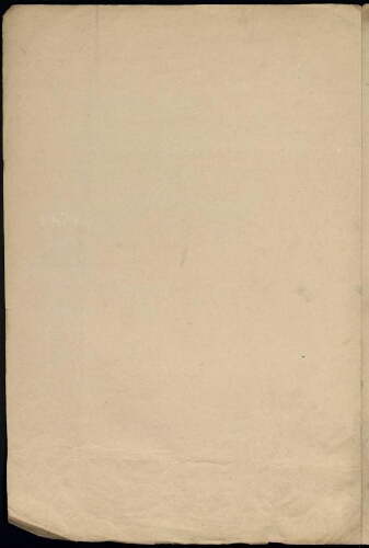 Metz. Nouveau cahier 1. Folio 1, verso.
Feuillet vierge.