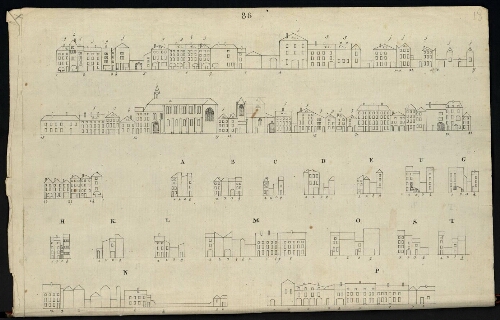 Metz. Cahier I : ville. Folio 15, verso.
Début du développement de l'îlot n°88.