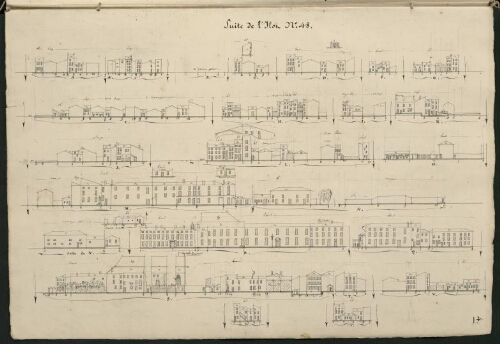 Verdun. Cahier F : Ville. [Folio] 4 [recto] Suite de l'îlot n°48