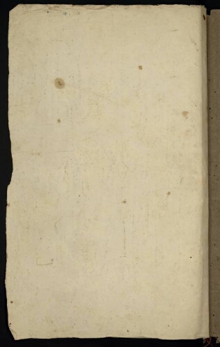 Metz. Cahier B : ville. Folio 14, verso.
Feuillet vierge.