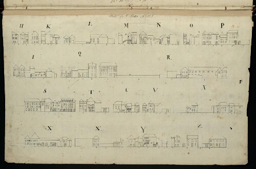 Metz. Cahier B : ville. Folio 1, verso.
Suite de l'îlot n°125.