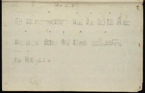 Metz. Cahier C : ville. Folio 13, recto.
Suite et fin de l'îlot n°34.
