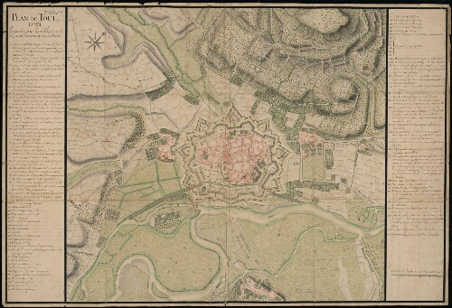 Toul. [recto] Plan de Toul. 1723.