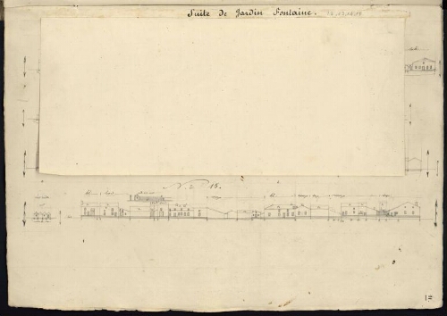 Verdun. Cahier J : Campagne. [Folio] 11 [recto, rabat fermé] Suite de Jardin-Fontaine