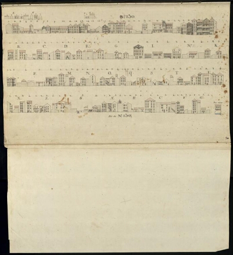 Metz. Cahier D : ville. Folio 3, recto.
Suite et fin du développement de l'îlot n°130 et du Pont Sailly.