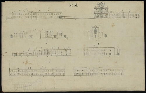 Metz. Cahier G : ville. Folio 3, verso.
Début du développement de l'îlot n°18. 