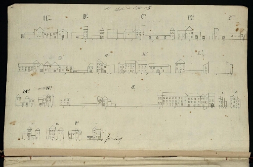 Metz. Cahier B : ville. Folio 2, verso.
Suite et fin de l'îlot n°125