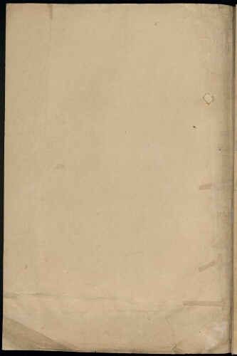 Metz. Nouveau cahier 1. Page de couverture, verso.
Feuillet vierge.