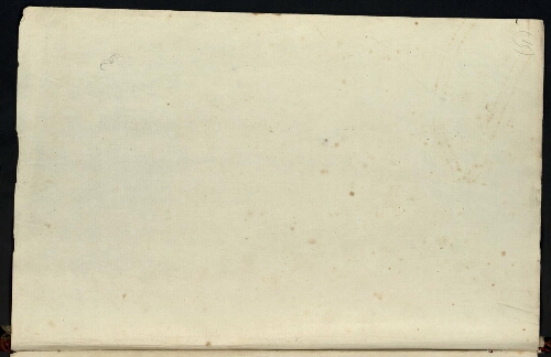 Metz. Cahier N : ville, fortifications. Folio 7, verso.
Feuillet vierge.