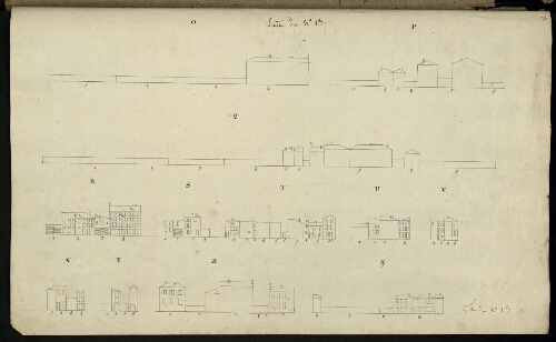 Metz. Cahier L : ville. Folio 9, verso.
Suite et fin du développement de l'îlot n°13.