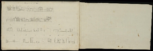 Metz. Cahier C : ville. Folio 12, verso.
Développement de l'îlot 34.