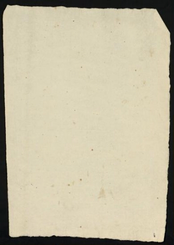 Metz. Cahier M : ville. Folio 7 ter, verso.
Feuillet vierge.