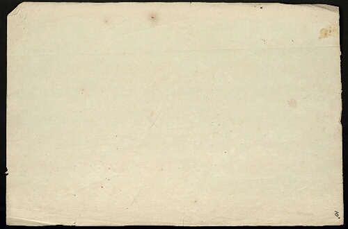 Metz. Cahier I : ville. Feuille volante 11a, folio 10', verso.
Feuillet vierge.