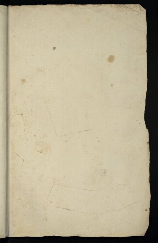 Metz. Cahier B : ville. Folio 14, recto.
Feuillet vierge.