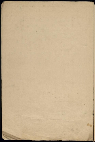 Metz. Nouveau cahier 1. Folio 2, verso.
Feuillet vierge.