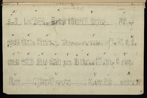 Metz. Cahier B : ville. Folio 2, recto.
Suite de l'îlot n°125 