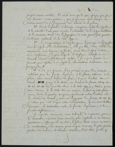 Toul. Lettre du chef du bataillon du Génie, Delannay, adressée à Monsieur le Conservateur de la galerie des plans-reliefs [Augoyat].Toul, le 8 juillet 1848