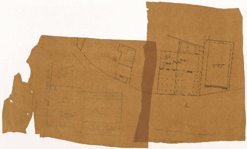 Metz. Plan de la synagogue, de l'école et hospice israëlites, recto.