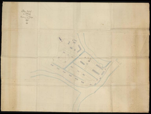 Metz. Plan, recto.
Poudrerie de Saulcy. 1870.
